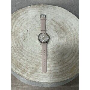 Lacoste Florence Watch Pink Leather Silver Dial Sample Watch - Non-Working